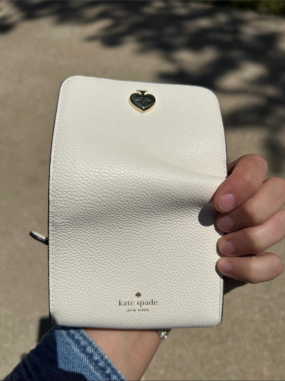 Kate Spade Cream Kayla Small L-Zip Wallet Meringue - Picture 8 of 8